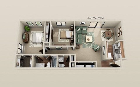 a bedroom floor plan is shown in this image
